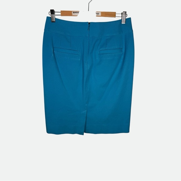 Banana Republic Blue & Yellow Fitted Pencil Skirt - Size 6 - Picture 2 of 4